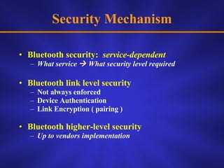 Bluetooth security | PPT