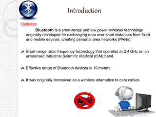 Bluetooth technology | PPTX
