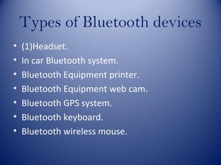 Bluetooth technology by shamshad | PPT