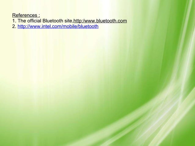 Bluetooth technology presentation | PPT