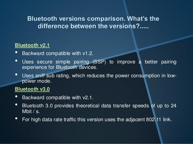 What Are The Different Versions Of Bluetooth? – WYLC