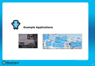 Example Applications




                       Bluetrace is onderdeel van Moreless




                                                             16
 