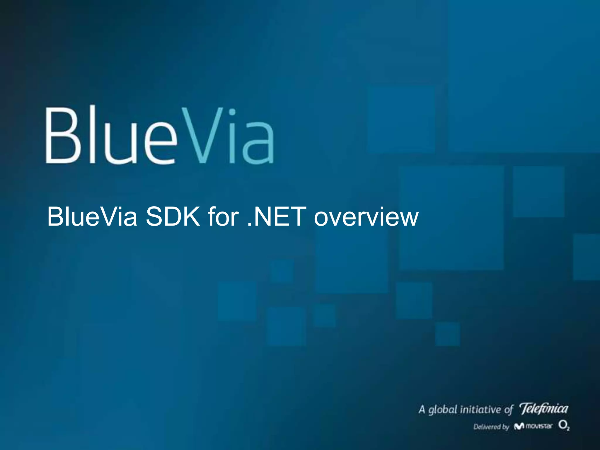 BlueVia SDK for .NET overview