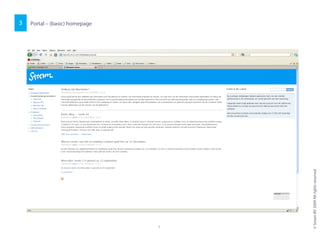 Portal – (basic) homepage3
©SreamBV2009Allrightsreserved
7
 