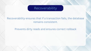 Ensuring Serializability and Recoverability in DBMS Transactions for ...