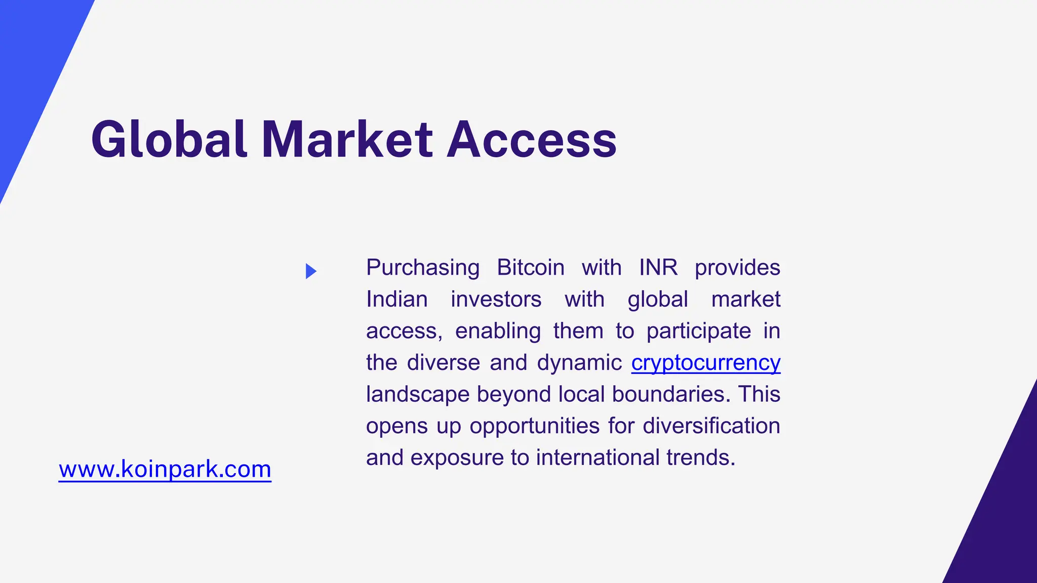 Top 5 Advantages of Buying Bitcoin (BTC) to Indian Rupee (INR) in India |  PPTX