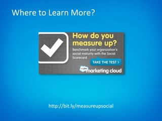 http://bit.ly/measureupsocial
Where to Learn More?