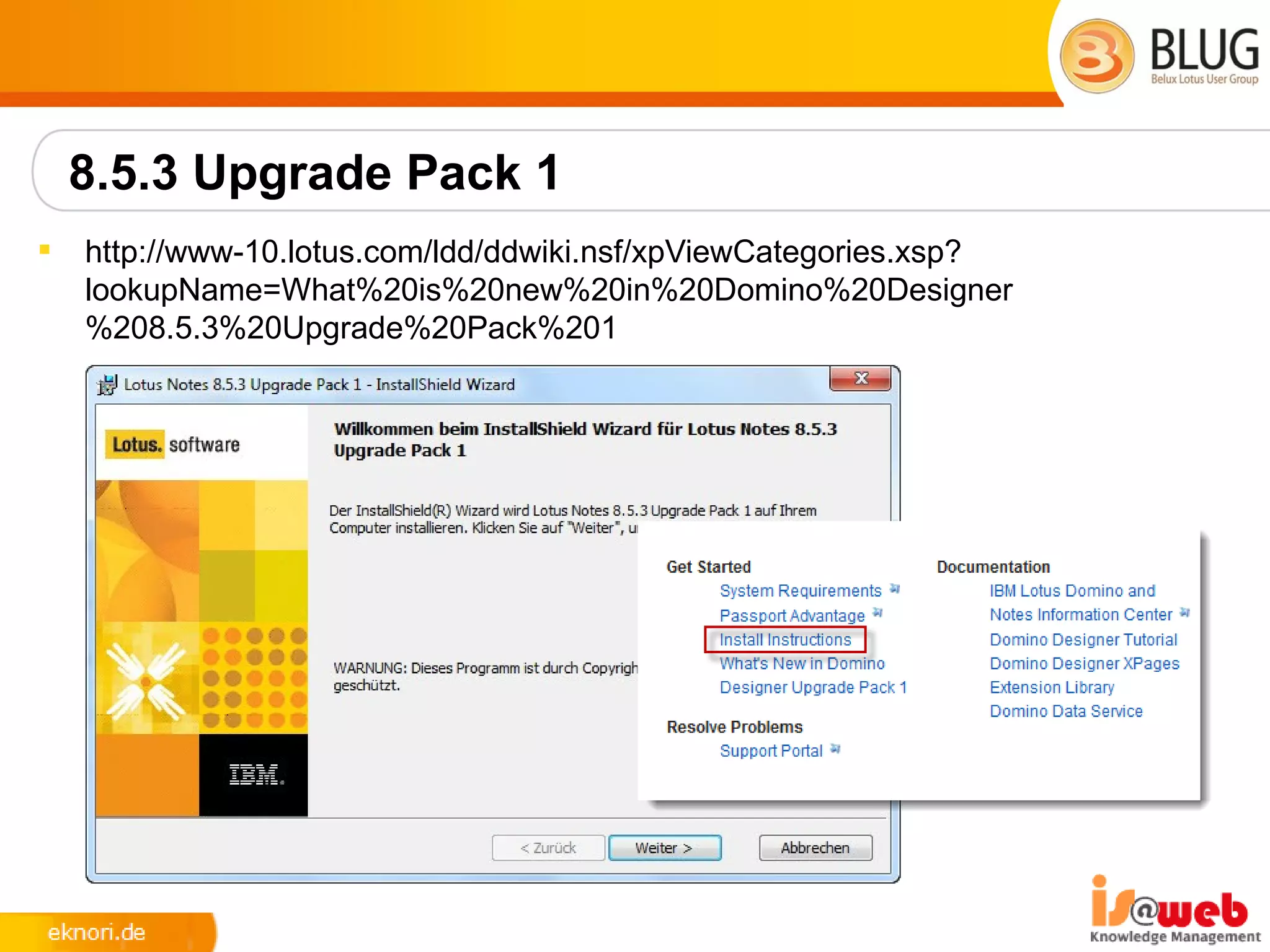 8.5.3 Upgrade Pack 1
   http://www-10.lotus.com/ldd/ddwiki.nsf/xpViewCategories.xsp?
    lookupName=What%20is%20new%20in%20Domino%20Designer
    %208.5.3%20Upgrade%20Pack%201
 