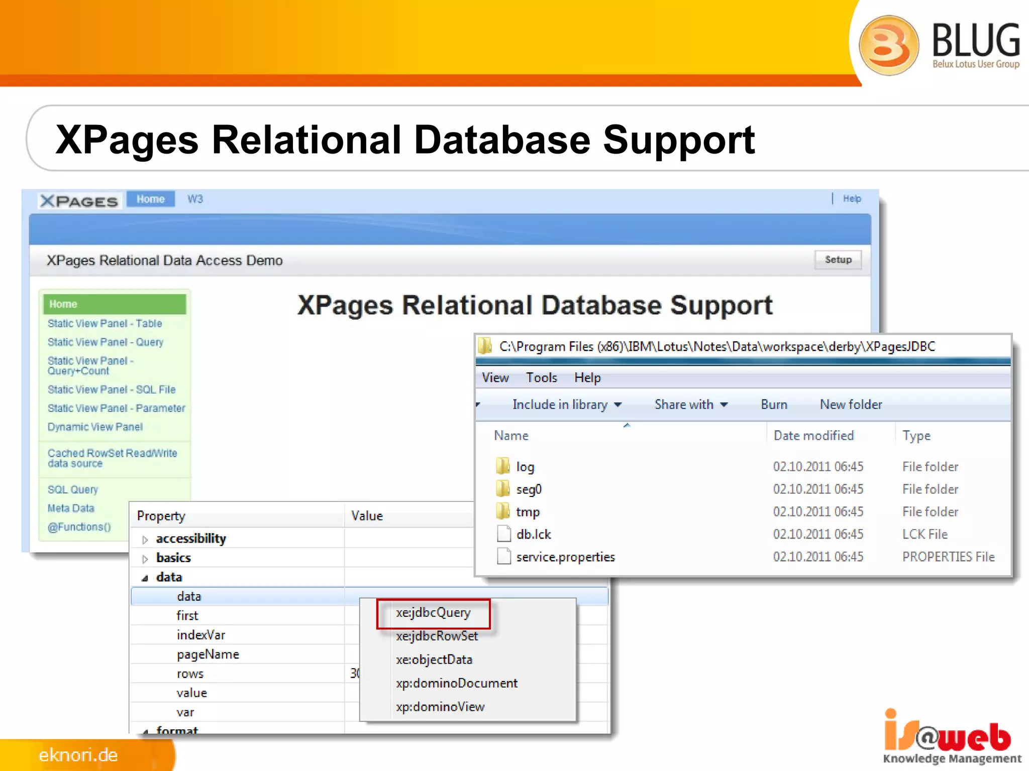 XPages Relational Database Support
 