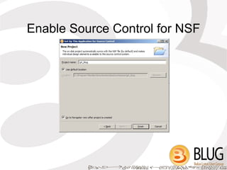 Enable Source Control for NSF
 