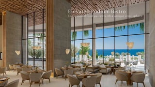 Elevated Podium Bistro
Exceptional food paired with a unique atmosphere.
 