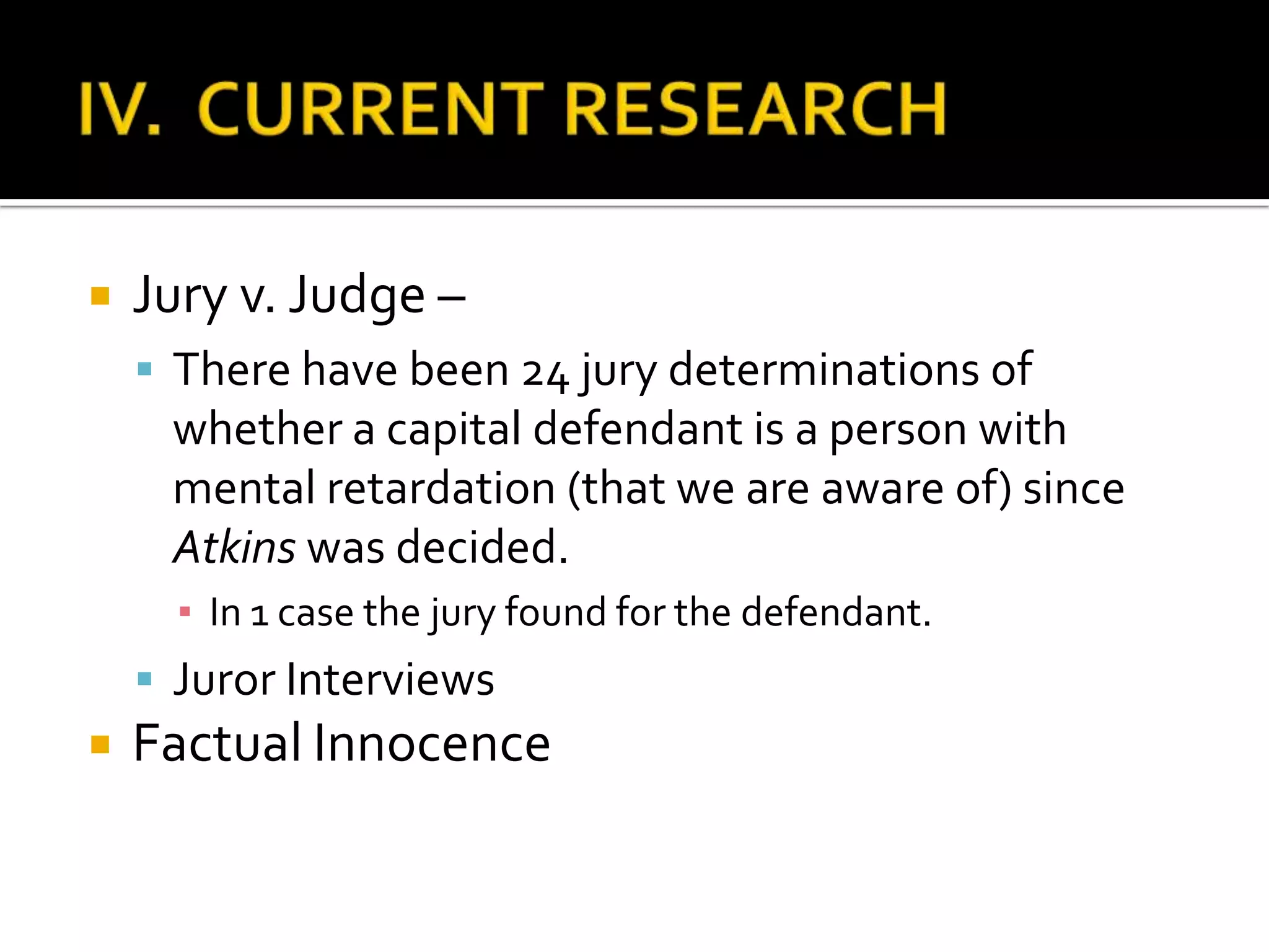 Prong 1:  Winning and Losing IQAre claimants winning with IQ scores over 70?Approximately 15% had an average IQ above 70Fortunate not to be in “cutoff” stateApproximately 60% did not have any IQ scores over 70Would qualify in every jurisdictionAre claimants losing with IQ scores below 70?In 18% of losing cases (all Prong 1 only), claimant’s average IQ score was below 70, but included a score over 70