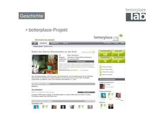 Geschichte!


  •  betterplace-Projekt!
 