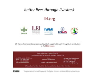 Multi-dimensional crop improvement: Experiences from collaborative ILRI-ICRISAT-NARES work on sorghum in India