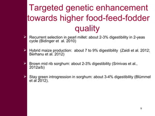 Feed the Future: Using crop by-products to intensify and sustain food production
