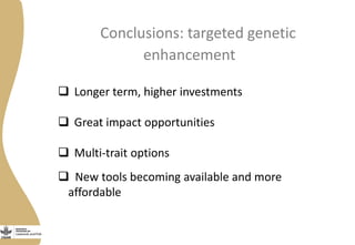 Opportunities from multi-dimensional crop improvement and the supporting role of Near Infrared Spectroscopy(NIRS) networks
