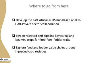 Opportunities from multi-dimensional crop improvement and the supporting role of Near Infrared Spectroscopy(NIRS) networks