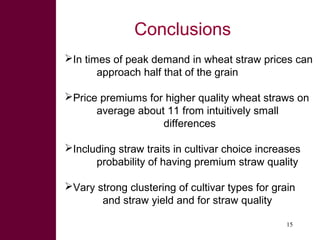 Looking beyond grain for overall benefit from wheat in mixed crop livestock systems