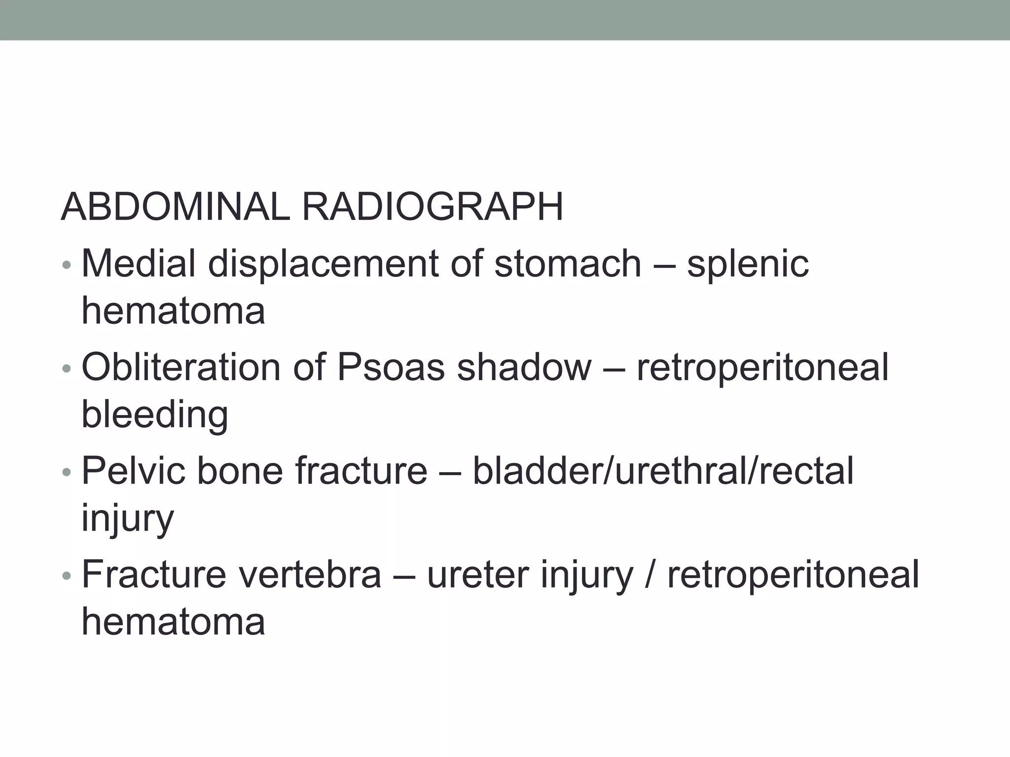 Blunt abdominal trauma | PPTX