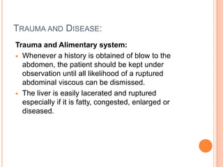 Some include a double indemnity policy; the sum payable is doubled if death is due to accident. Trauma and Disease:Most important aspect is evaluation of whether the disabilities claimed and observed are consistent with the injury received.Malingering means a deliberate attempt on the part of the patient to deceive the doctor.