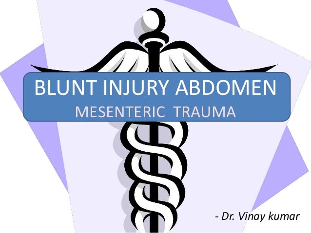 Blunt injury abdomen dissertation