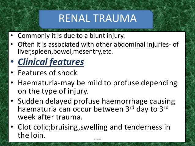 Blunt injury abdomen dissertation