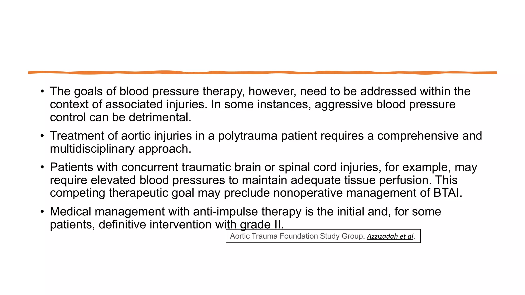 Blunt Thoracic Aortic Injury BTAI | PPSX