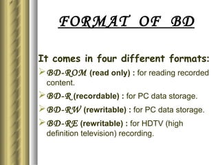 Bluray disc-ppt-by-raman sanoria | PPT