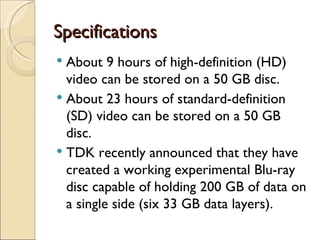 Blu ray disc slides | PPT