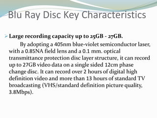 Blu ray Disc and its technology | PPTX