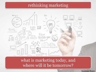 rethinking marketing




what is marketing today, and
 where will it be tomorrow?
                               Бауржан Исаев
 