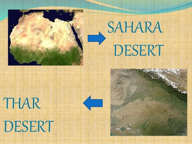 Sahara Desert Vs Thar Desert