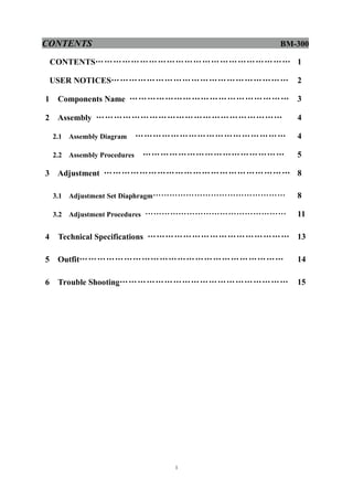 Bm 300 manual | PDF