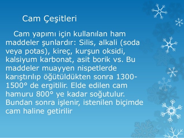 Yapi Malzemeleri Cam