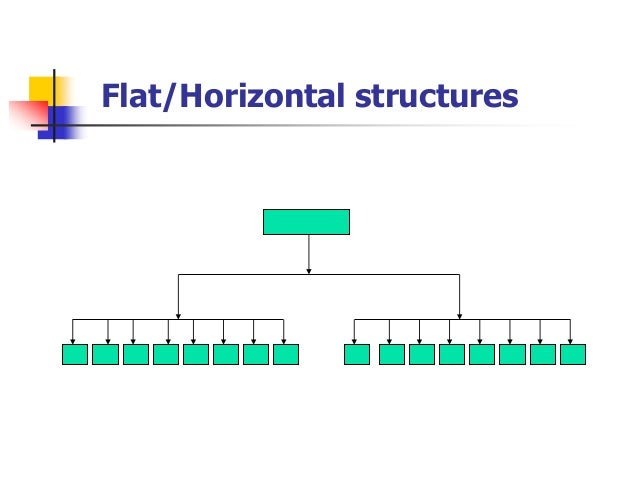 Flat Or Horizontal Organizational Chart