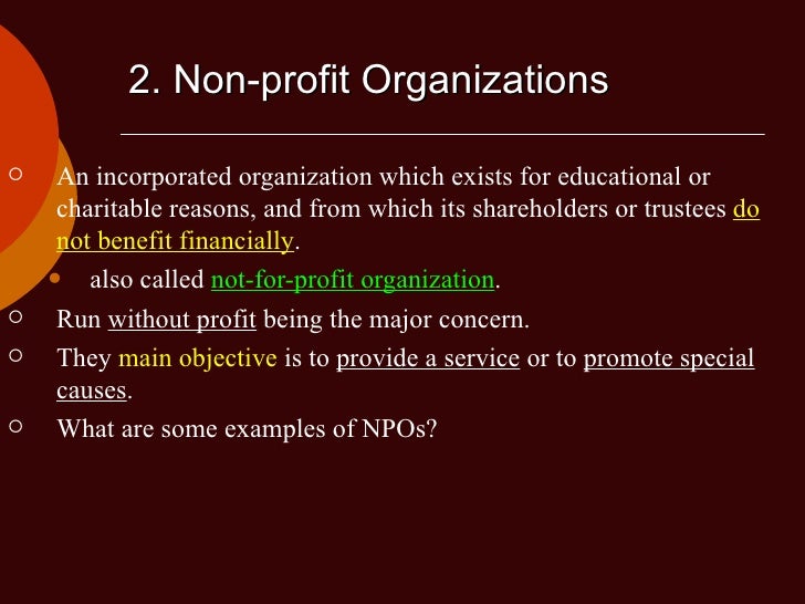 Advantages And Disadvantages Of Non-Profit Organizations