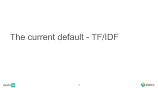 The current default - TF/IDF
15
 