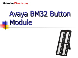 Avaya BM32 Button Module 