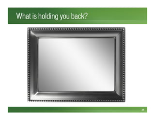 What is holding you back?
38
 
