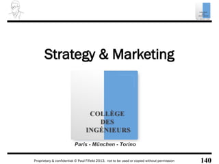 Proprietary & confidential © Paul Fifield 2013. not to be used or copied without permission 140
Strategy & Marketing
 