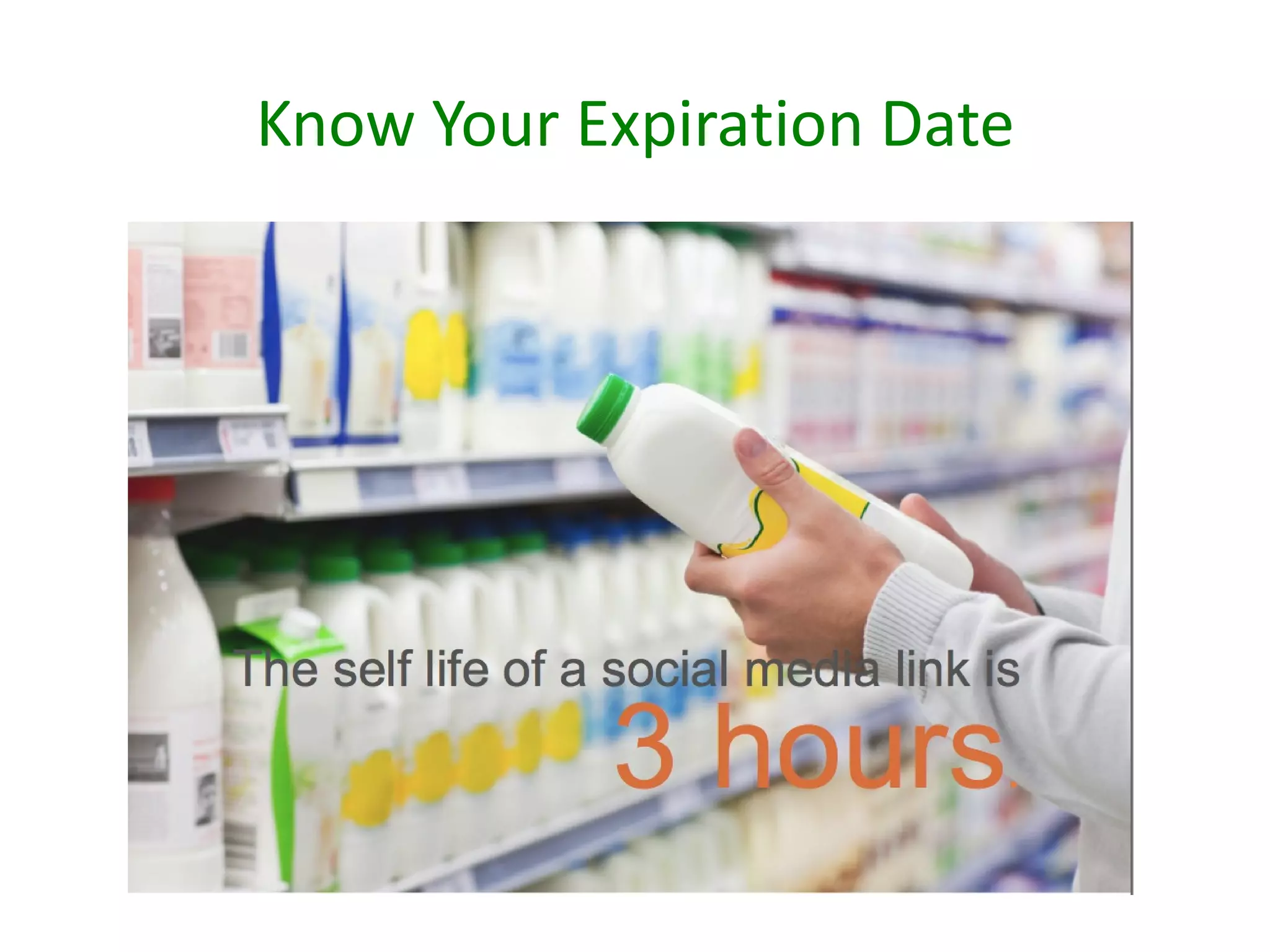 Know Your Expiration Date
 
