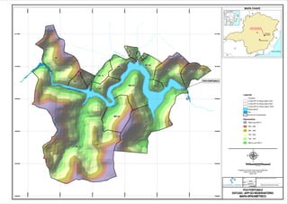 Rio Corrente
Gran
de
MD-01
MD-02
MD-03
ME-01
ME-02
ME-03
ME-04
ME-05
ME-06
ME-07
ME-08
ME-09
ME-10
ME-11
ME-12
ME-13
ME-14
MD-04
Córrego São Bento
739000
739000
740000
740000
741000
741000
742000
742000
743000
743000
744000
744000
7906000 7906000
7907000 7907000
7908000 7908000
7909000 7909000
7910000 7910000
7911000 7911000
0,25 0 0,25 0,50,125
Kilometros
µProjeção Universal Transversa de Mercator
Datum Horizontal: SAD-69
Zona: 23S
PCH FORTUNAII
ESTUDO-APPDO RESERVATÓRIO
MAPAHIPSOMÉTRICO
1:15.000
Abril/2013
DATA:
DES.:
ESCALA:
MAS
PCH FORTUNA II
RESPONSÁVEL TÉCNICO PELA REVISÃO:
Manuela de Almeida Andrade
Legenda
Córregos
Limite APP do Reservatório 30m
Limite APP do Reservatório 50m
Limite APP do Reservatório 100m
Reservatório
Rio
Divisa de Propriedades
Hipsometria
MAPA CHAVE
PCH FORTUNA II
 
