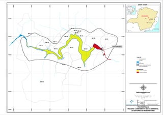 Rio Corrente
Gran
de
MD-01
MD-02
MD-03
ME-01
ME-02
ME-03
ME-04
ME-05
ME-06
ME-07
ME-08
ME-09
ME-10
ME-11
ME-12
ME-13
ME-14
MD-04
Córrego São Bento
739000
739000
740000
740000
741000
741000
742000
742000
743000
743000
744000
744000
745000
745000
7906000
7907000 7907000
7908000 7908000
7909000 7909000
7910000 7910000
7911000 7911000
0,25 0 0,25 0,50,125
Kilometros
µProjeção Universal Transversa de Mercator
Datum Horizontal: SAD-69
Zona: 23S
PCH FORTUNAII
PACUERA- ZONEAMENTOSÓCIO-AMBIENTAL
DOENTORNODO RESERVATÓRIO
1:15.000
Abril/2013
DATA:
DES.:
ESCALA:
MAS
PCH FORTUNA II
RESPONSÁVEL TÉCNICO PELA REVISÃO:
Manuela de Almeida Andrade
MAPA CHAVE
PCH FORTUNA II
Zoneamento
Estruturas da PCH
Córregos
Rio
Área_de_Entorno_do_PACUERA
Divisa de Propriedades
Legenda
Zona de Uso Múltiplo
Zona de Uso Restrito
Reservatório
 