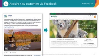 © 2001-2016 Sitecore Corporation A/S. All rights reserved. Sitecore® and Own the Experience® are registered trademarks of Sitecore Corporation A/S. All other brand and product names are the property of their respective owners.
#Sitecore SYM
26
Acquire new customers via Facebook1
 