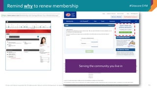 © 2001-2016 Sitecore Corporation A/S. All rights reserved. Sitecore® and Own the Experience® are registered trademarks of Sitecore Corporation A/S. All other brand and product names are the property of their respective owners.
#Sitecore SYM
67
Remind why to renew membership
Roadside assistance when you need itGreat deals on travel packagesInsurance you can count onServing the community you live in
 