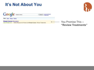 It’s Not About You



                     You Promise This --
                     “Review Treatments”
 