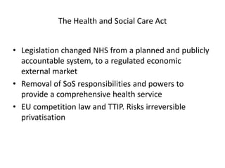 PDF] When does marketisation lead to privatisation? Profit-making in  English health services after the 2012 Health and Social Care Act.