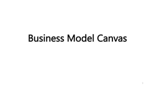 Business Model Canvas
1
 