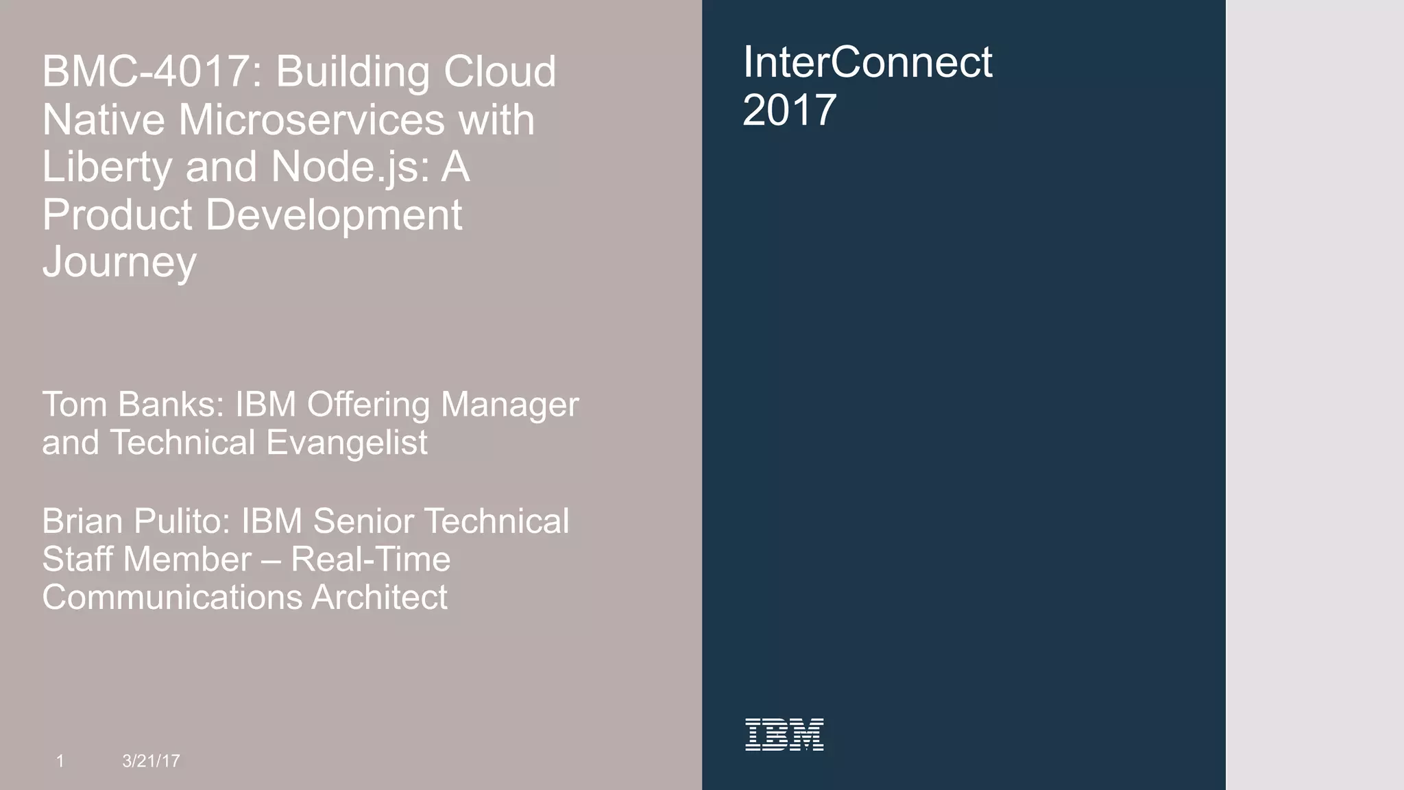 Building cloud native microservices | PPT 