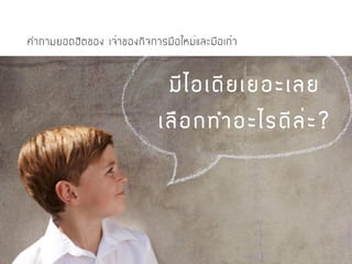 คำถามยอดฮิตของ เจ้าของกิจการมือใหม่และมือเก๋า
 